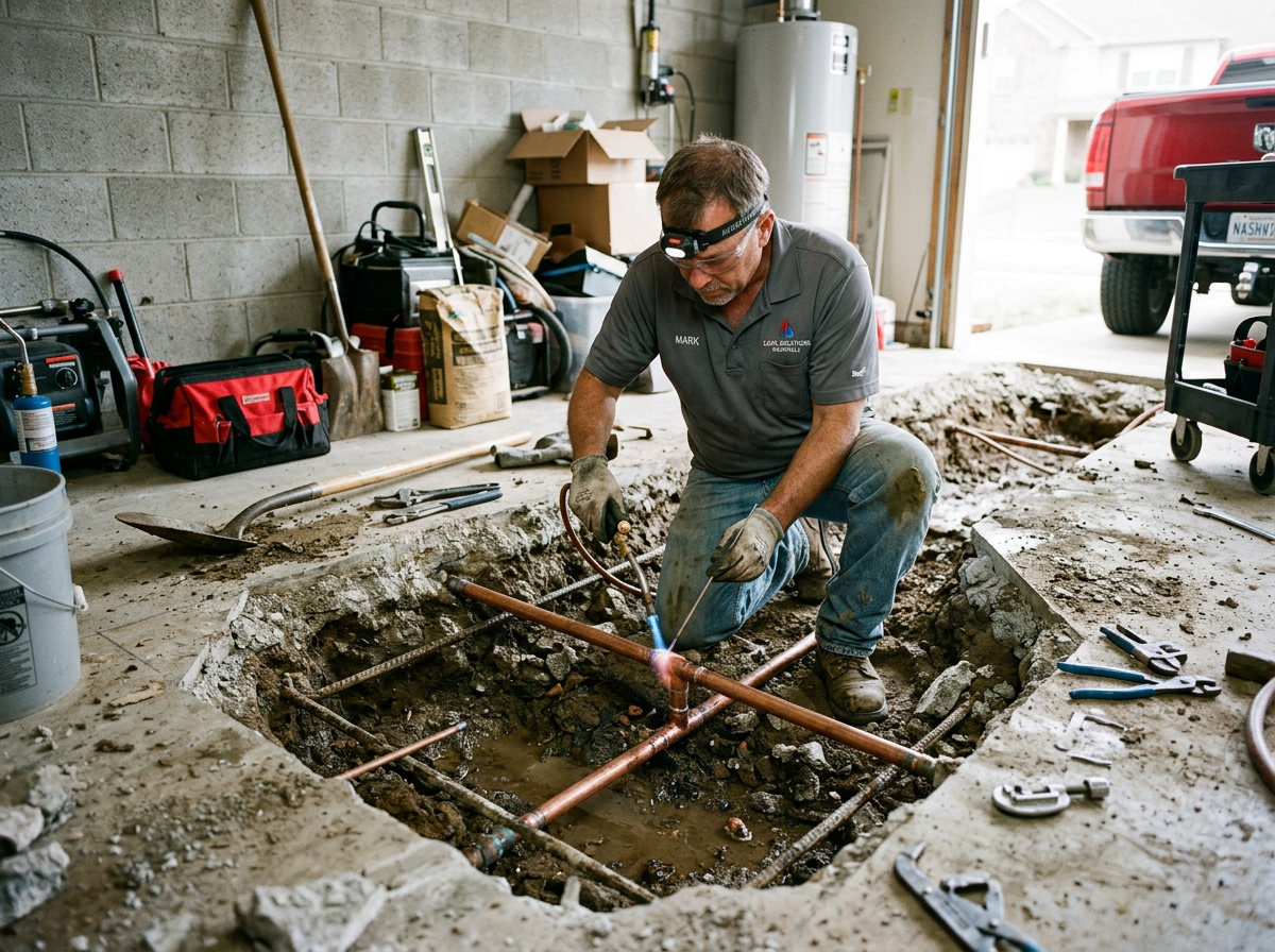 Slab Leak Repair in Nashville